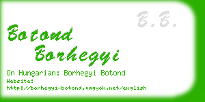 botond borhegyi business card